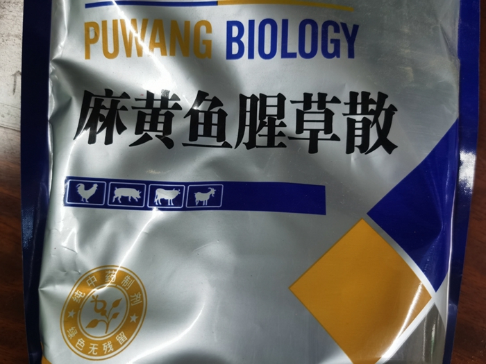 麻黃魚腥草散--肺熱咳喘、雞支原體病，胸膜肺炎與支原體混合感染